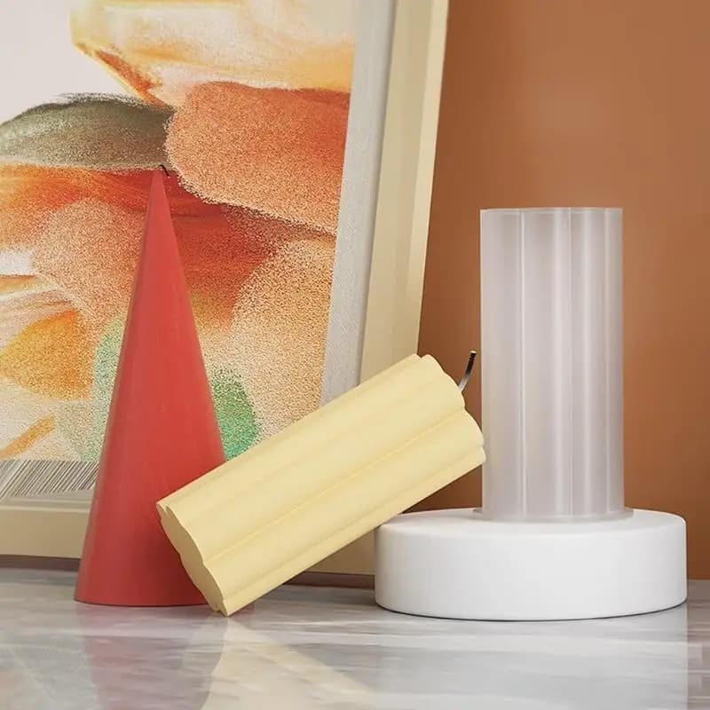 Cylinder Molds for Candle Making Pillar Epoxy Resin Casting Molds for DIY Crafts Soap Resin Mould