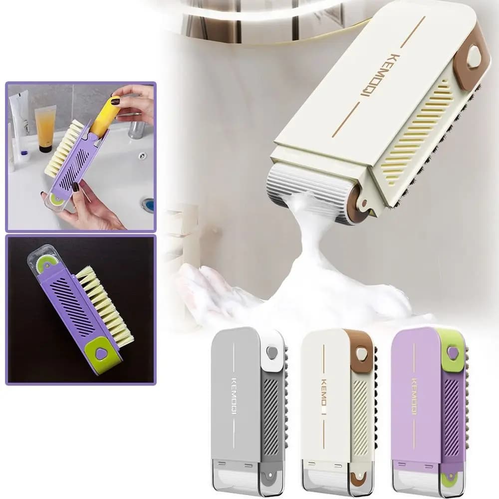 New Multifunctional soap box Roller soap box for anti-slip soap storage tools with foam box for brush rubbing