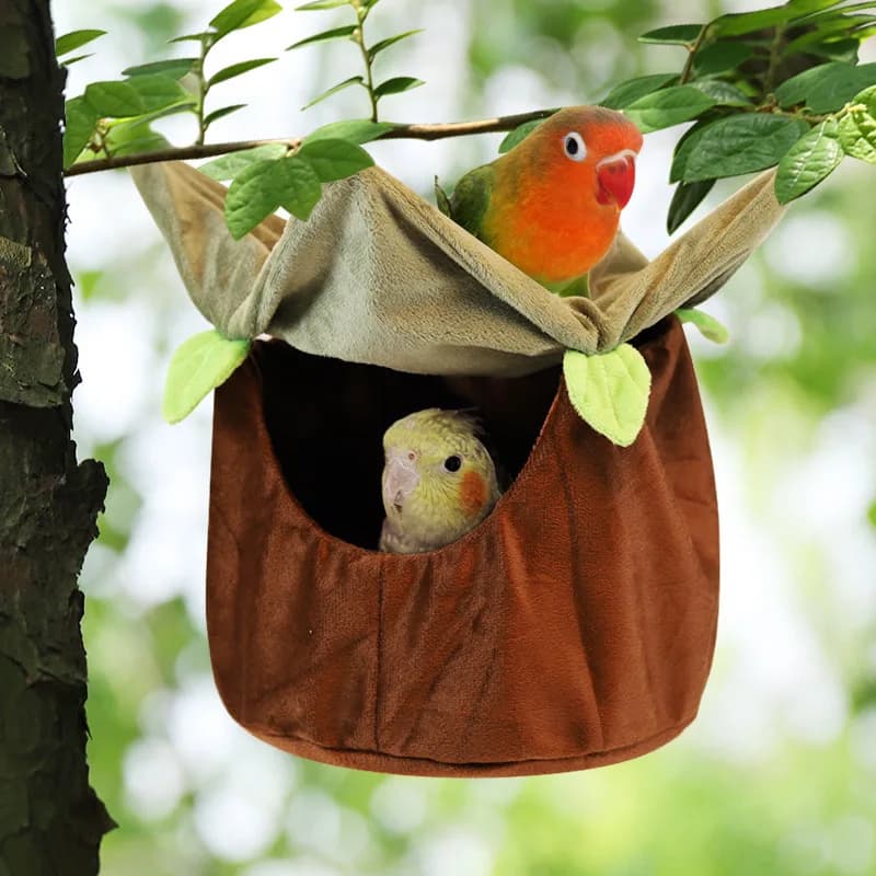 Xuanfeng Hammoc Wenniao Decoration squirrel Warm-haired Peony Nido for indoors and outdoors Tiger Skin Nido parrot