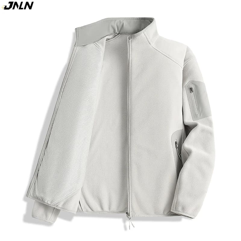 JNLN Giacca invernale in pile da donna da uomo Abbigliamento termico in pile antivento da esterno Cappotto sportivo da arrampicata unisex per escursionismo, campeggio