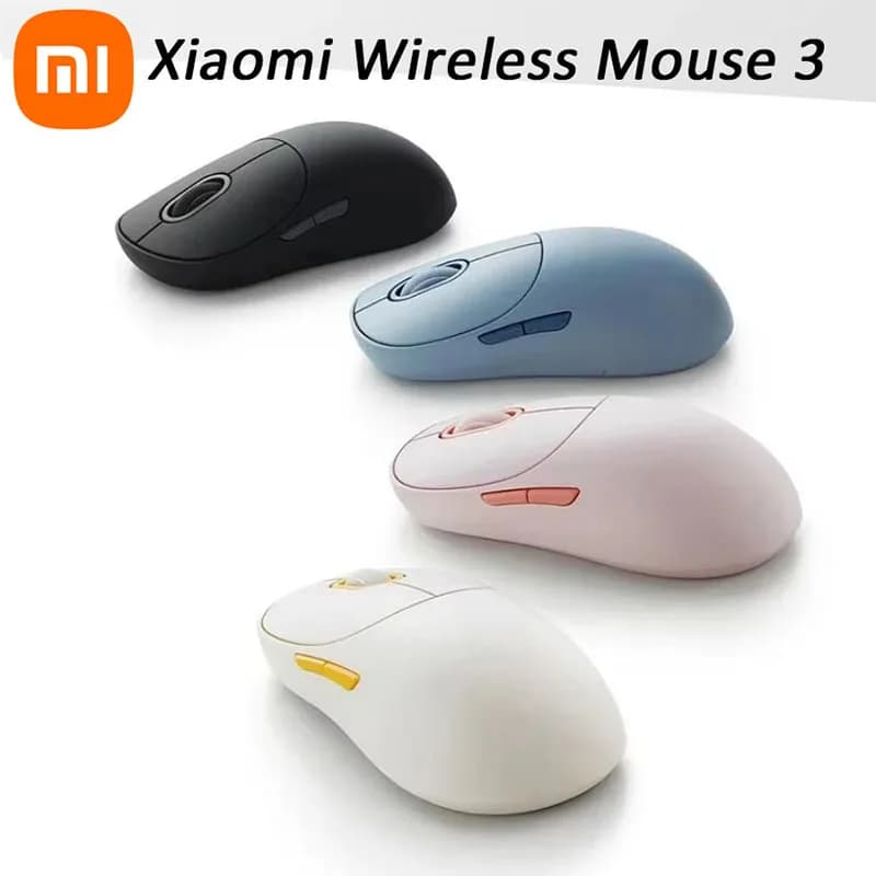 Xiaomi Mouse Wireless Versione a 3 colori Bluetooth Dual Mode 2.4GHz 1200DPI Computer portatile ottico ergonomico Gioco con tastierino dal tono morbido