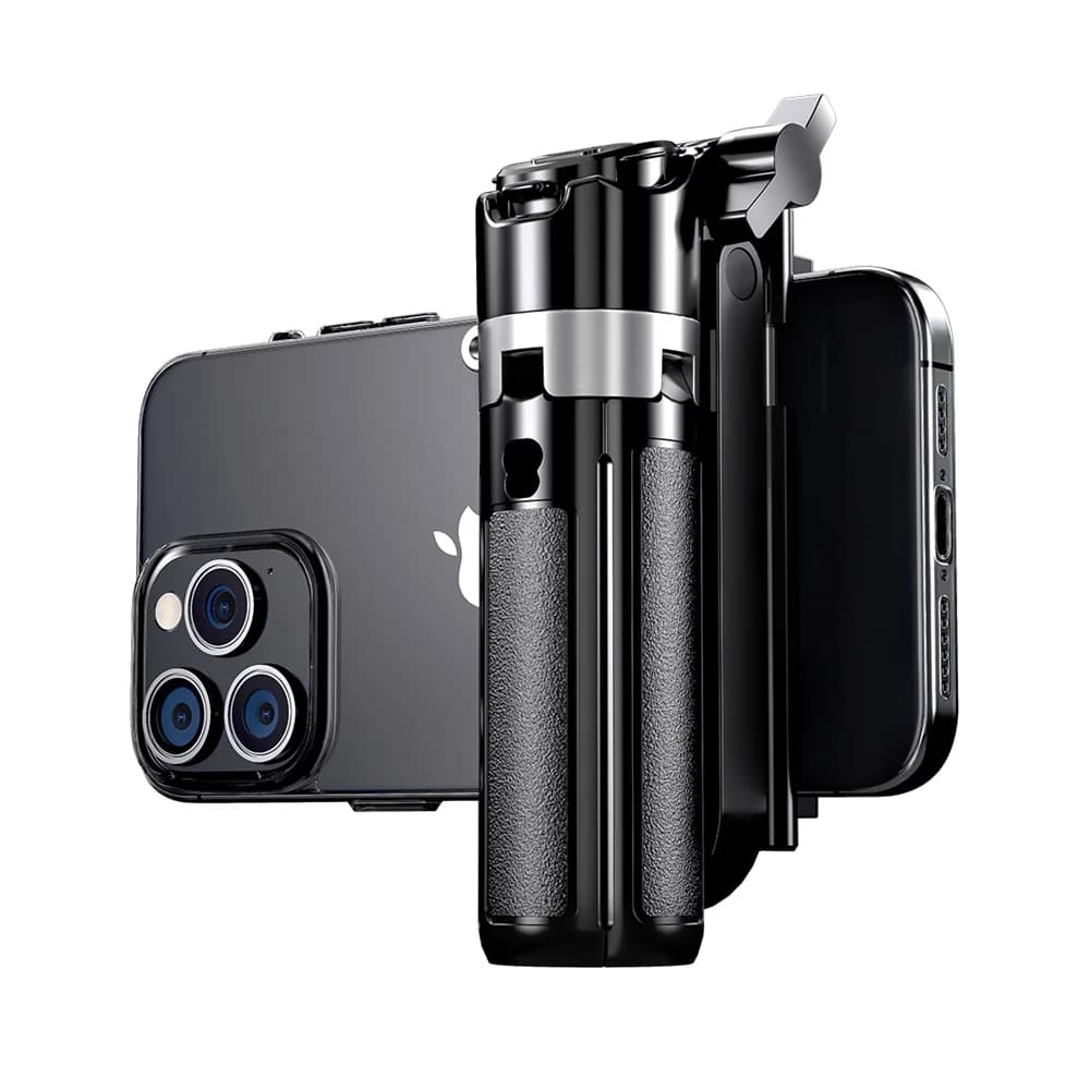 Treppiede retrattile portatile MEUYAG 360 ° Selfie Stick con rotazione con telecomando wireless, accessori selfie per sport da viaggio