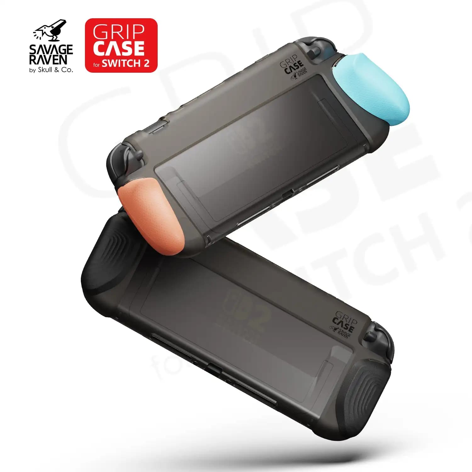 Savage Raven di Skull & Co. Custodia protettiva GripCase con impugnatura ergonomica sostituibile per console di gioco Nintendo Switch 2 NS2