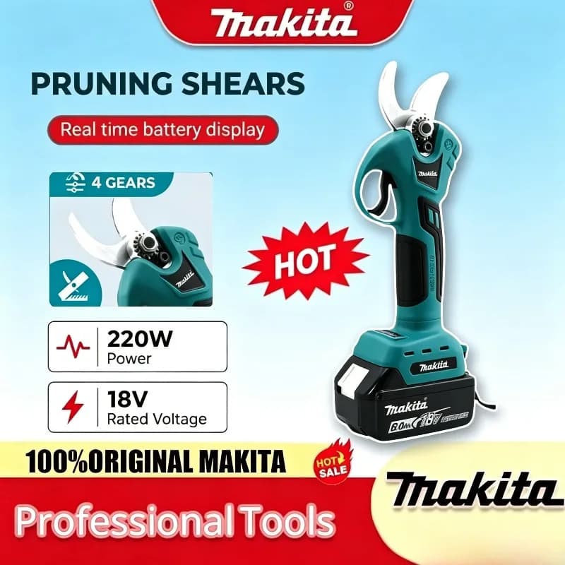 Makita Cordless Electrician Scissors Pruning Shears Cutter Wireless Drills For Makita Battery Garden Pruner Tool Professional
