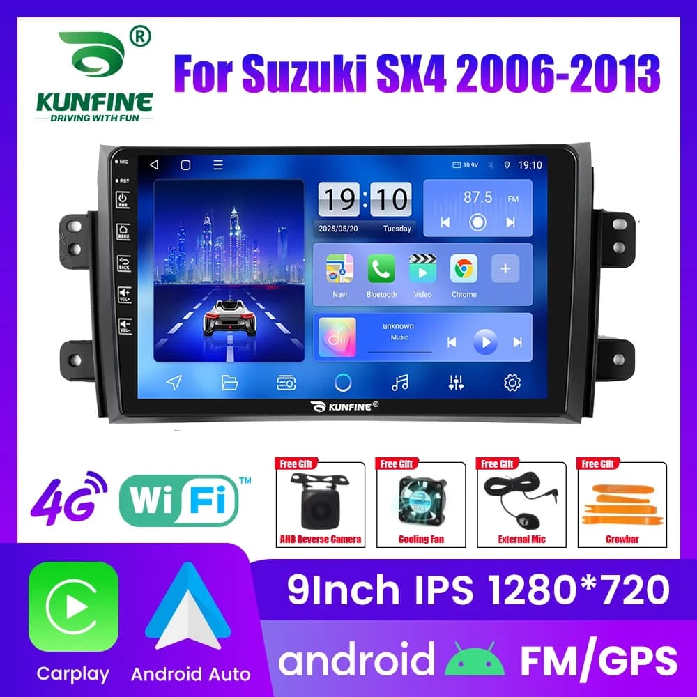 Autoradio Android per Suzuki SX4 2006-2008, stereo per auto 2Din Octa Core con navigatore GPS, schermo IPS, Carplay e Android Auto