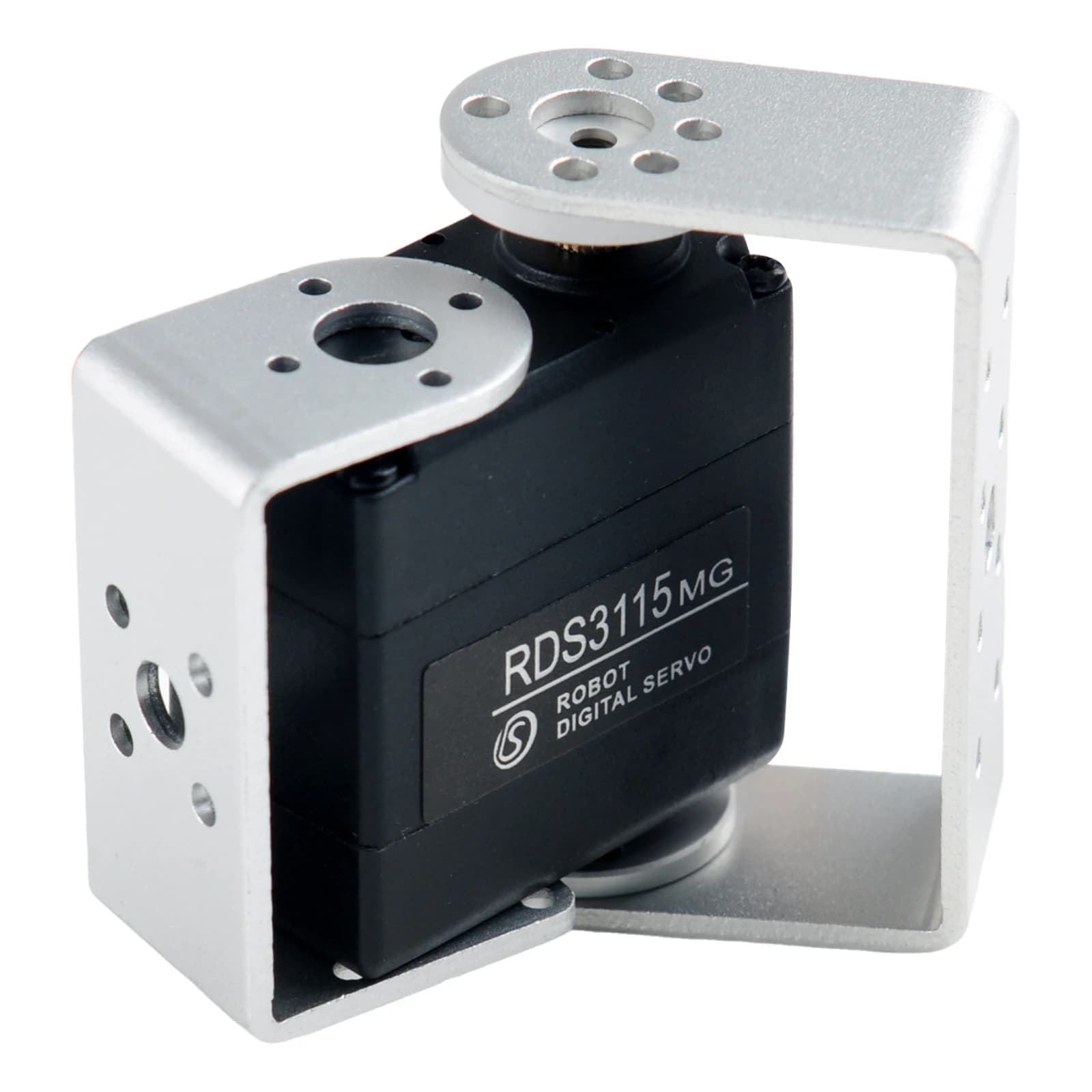 RDS3115MG Servo digitale da 17 kg - 180 ° /270 ° Ingranaggio biassiale in metallo, coppia elevata 7,4 V, impermeabile per auto/barca/robot/elicottero RC fai da te