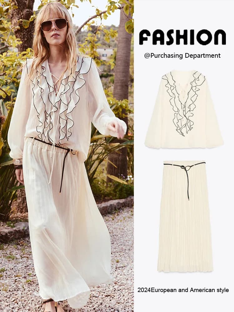 Nuovo Arrivo Primavera: Abito Lungo da Donna con Gonna Midi, Costume Etnico da Palcoscenico 3897052 72 3897095 72, Tradizionale e alla Moda