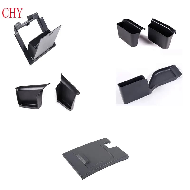 Per Ford Ranger Wildtrak 2015-2021 ABS nero porta anteriore auto scatola di immagazzinaggio scatola bracciolo di controllo centrale scatola di immagazzinaggio accessori auto