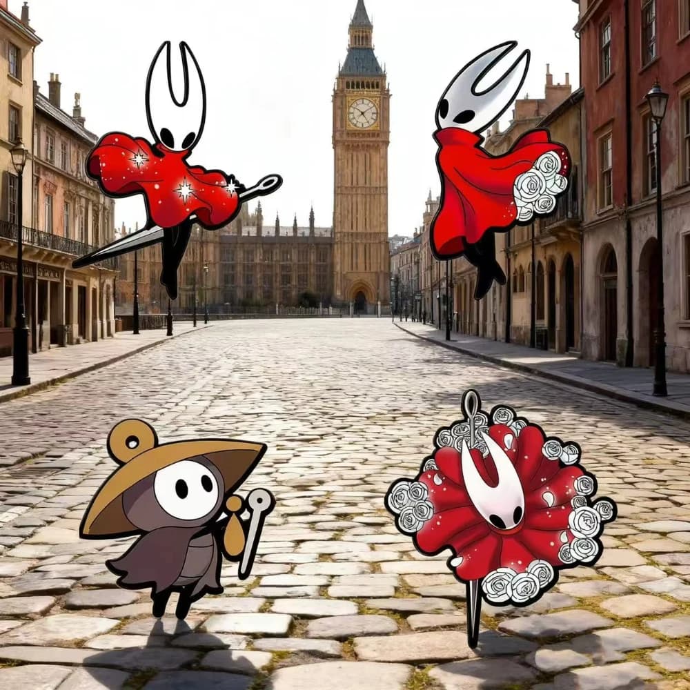 Spille smaltate Hollow Knight Silksong Spille per personaggi dei cartoni animati Regalo per videogiochi per i fan Spille da bavero per giacche Zaini