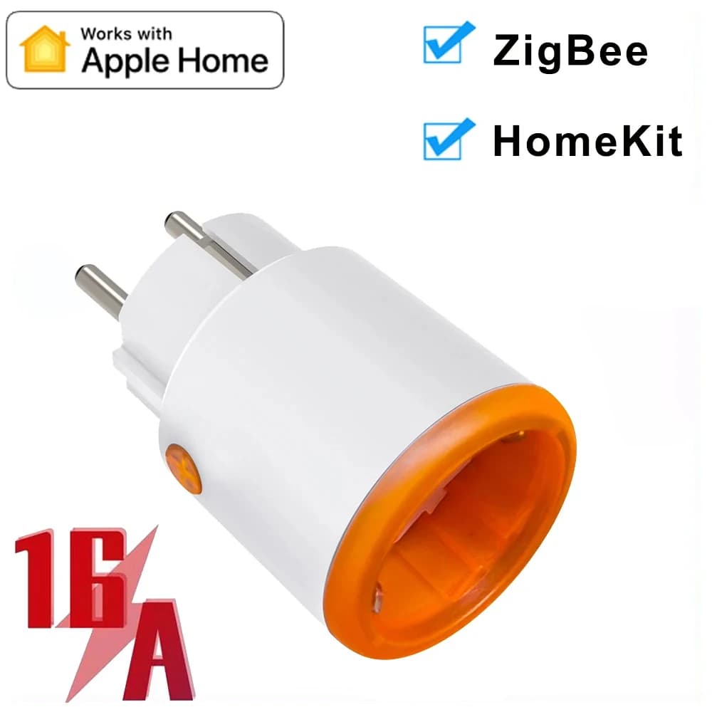 Smart Zigbee Prese 3680W 16A Power Supply Energy Monitoring Switch Timer EU socket Domestic assistant Zigbee2mqtt