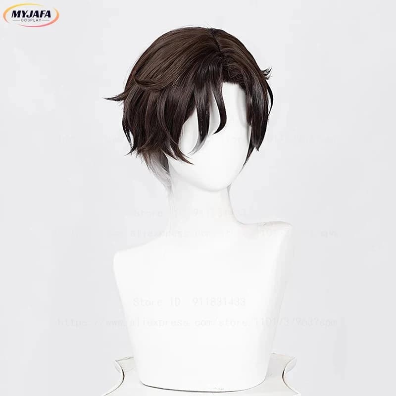 Parrucca Cosplay Honkai Star Rail Reca 30CM Corta Resistente al Calore in Capelli Sintetici per Anime e Giochi di Ruolo + W6,b'8\j'7/