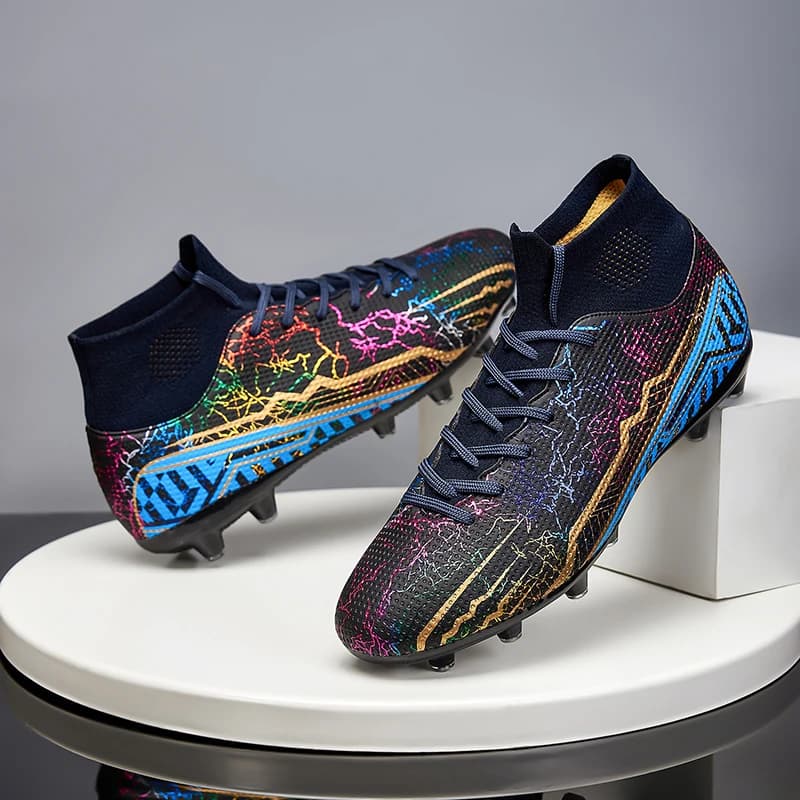 Professional Anti-slip Football Shoes, High FG/TF Heel Plates, for Adults, for Open Football Fields, Men's Football Shoes