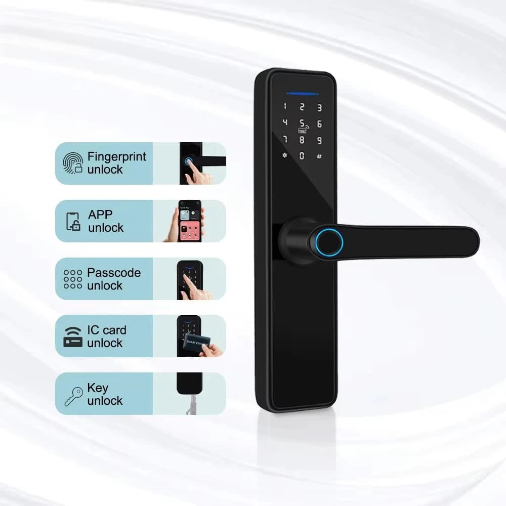 Hotel Smart Lock con WIFI TUYA Ttlock Impronte digitali Password Keyless Bell Huellas Dattilares Teclado Digital Cerradura Inteligente