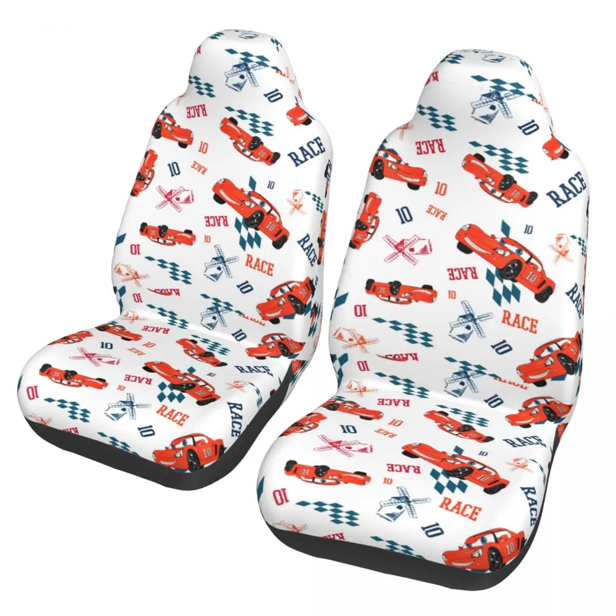 Life Is A Highway McQueens Coprisedile universale per la maggior parte delle auto AUTOYOUTH Cuscino per sedile auto in tessuto Accessori per auto