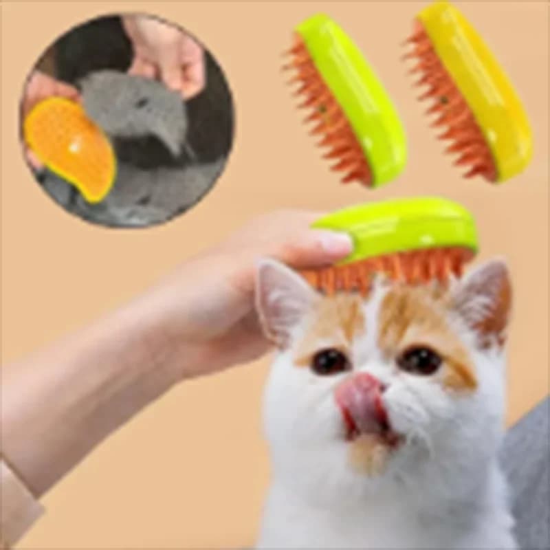 Pettine Massaggiante Spray per Animali Domestici, Strumento Galleggiante per Rimozione Peli e Bagno per Cani e Gatti, Accessori per Toelettatura