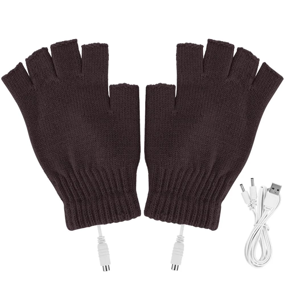 Women's USB and Men's Electric Heating Gloves Outdoor Hot Winter Gloves 5V Rechargeable For Sports Ski for Cycling