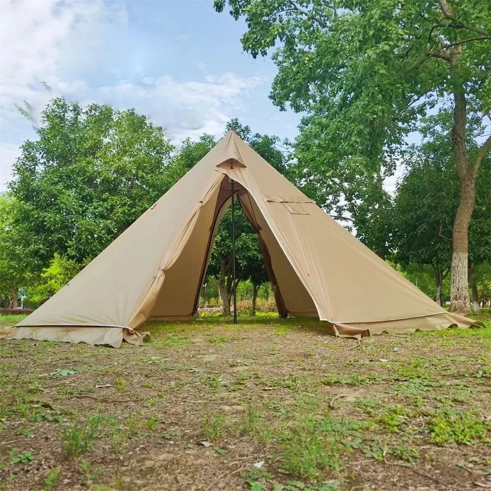 Hot Tent Types for 5-8 persons with Stufa Jack 500PRO Camping tent Piramide Teepee for camping Shoulder backpack Hiking