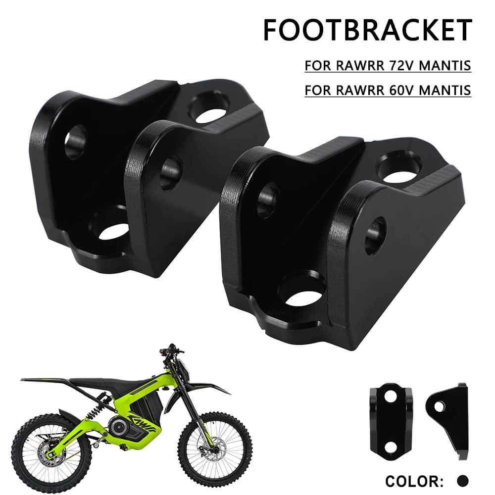 Accessori Moto: Pedane Poggiapiedi Mantis per Moto Elettriche e Pit Bike RAWRR 60V 72V