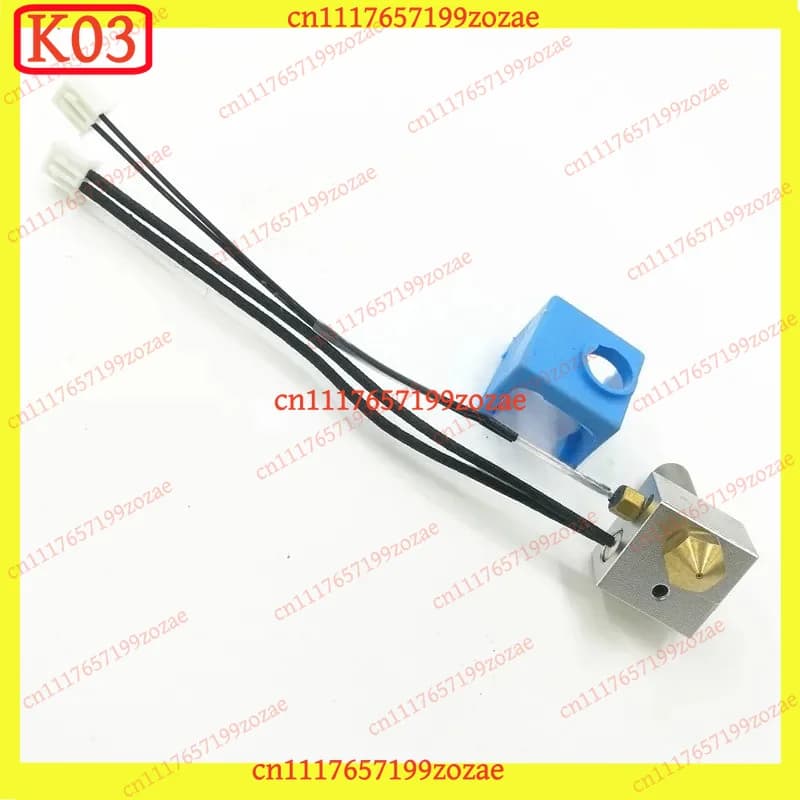 k03 Wanhao Duplicator I3 PLUS MK10 Extruder Hotend Kit Heater Cartridge M3 Hex Thermistor DIY 3D Printer Parts