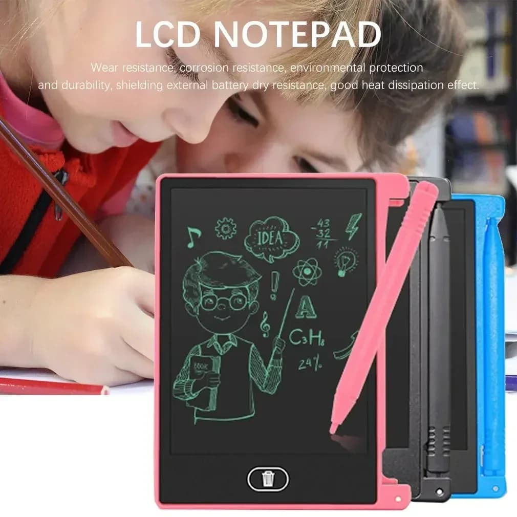 Giocattoli per bambini Tavolo da disegno elettronico da 4,4 pollici Schermo LCD Scrittura Tavolette grafiche digitali Blocco per scrittura elettronico