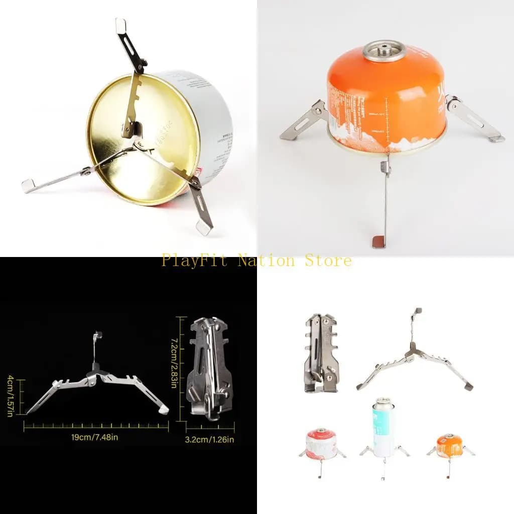 242F Field cooker support Quick settings Gas cylinder stabilizer Triangular base Gas tanks