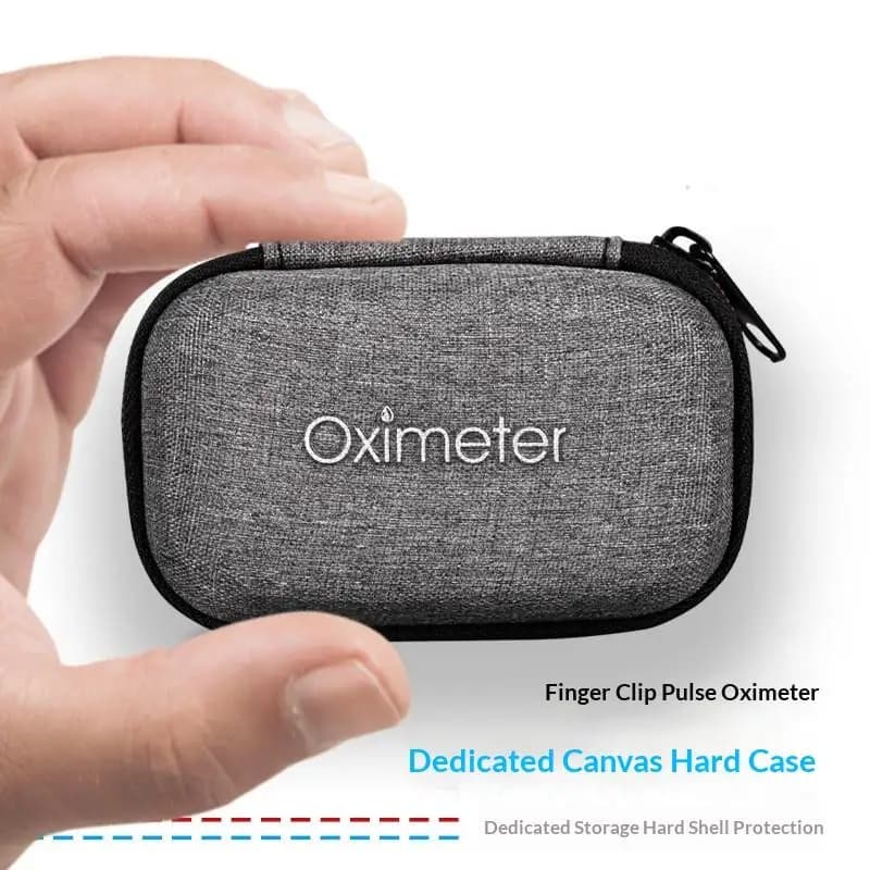 ★Reinforced Oximeter Organizer EVA Storage Box For Fingertip Pulse Blood Oxygen Saturation Zipper Monitors Home Case