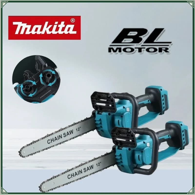 Motosega Portatile Makita 2200W, Elettrica Senza Spazzole, 18V Ricaricabile, Utensile per Potatura da Giardino Senza Fili