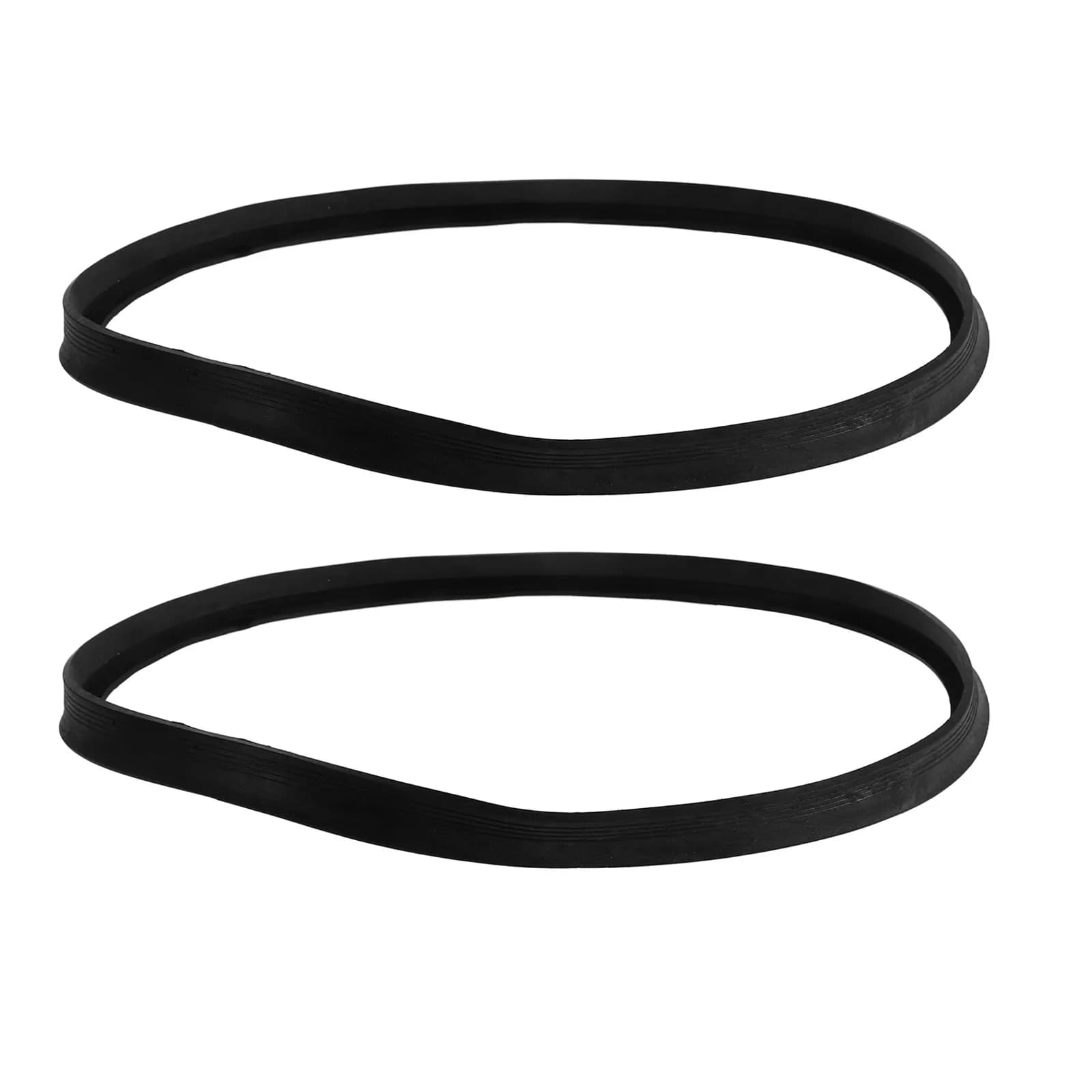 2 Pezzi di Guarnizioni in Gomma Elastica Grandi e Estensibili da 0,25'' per Fondo Bidone della Spazzatura, Antiscivolo, per Contenitori di Riciclaggio e Cucina