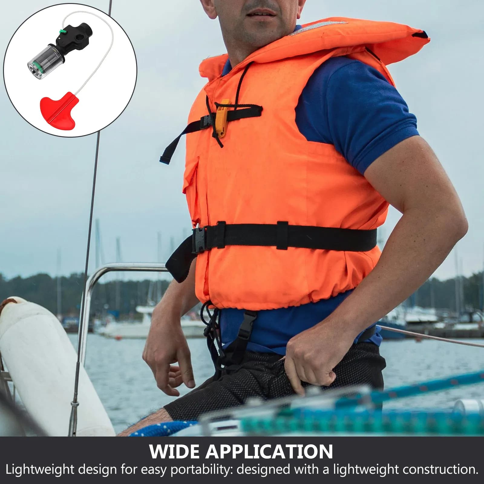 Automatic Inflator for Inflatable Life Vests Lightweight Portable Emergency Inflation Device Compatible with All