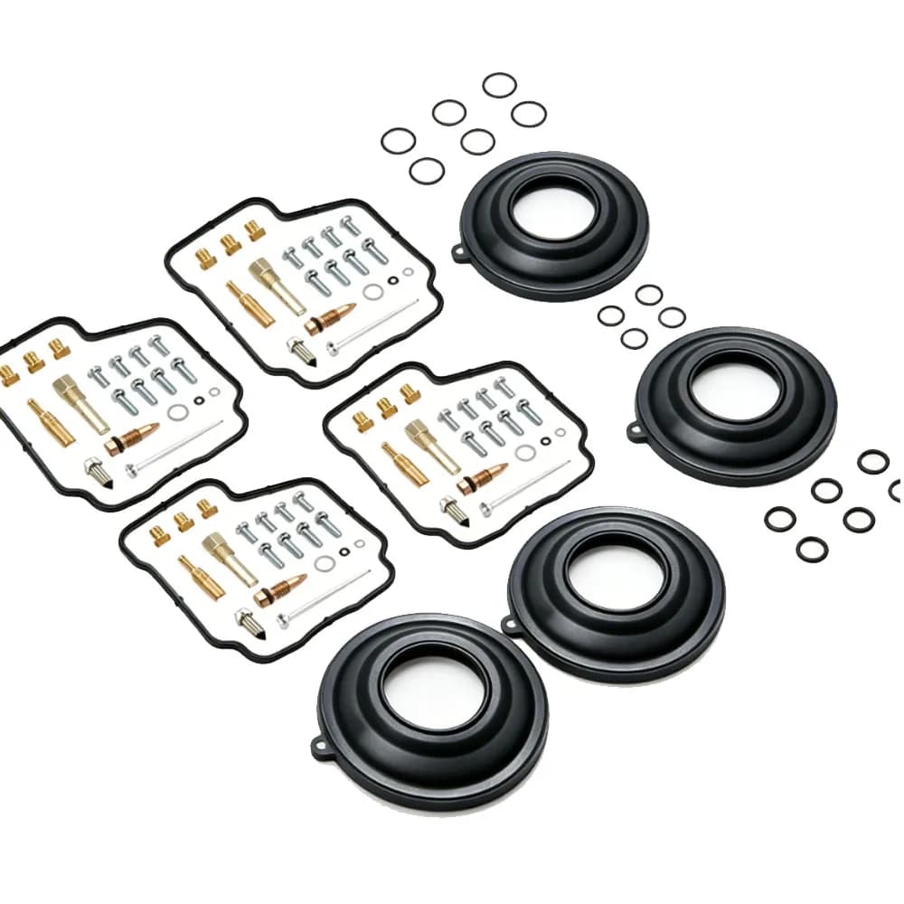4 Set Motorcycle Carburetor Interface Gasket Rebuild Tool Kit for Honda CBR250 R CBR 250R MC22 MC19 Carburettor Service Set