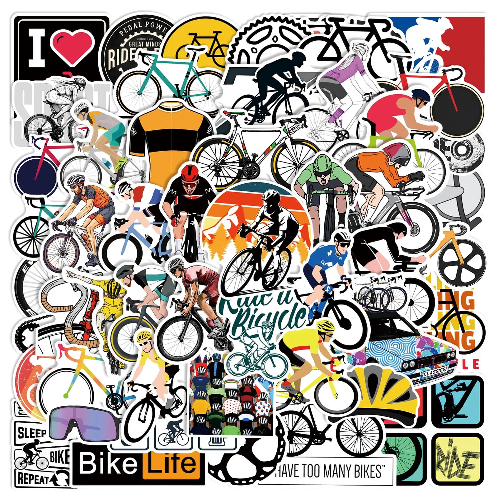 10/25/50pcs Graffiti Bicycle Riding Equitation Wall decals for FAI DA TE Waterproof Travel Bag Water Bottle Laptop Guitar Helmet