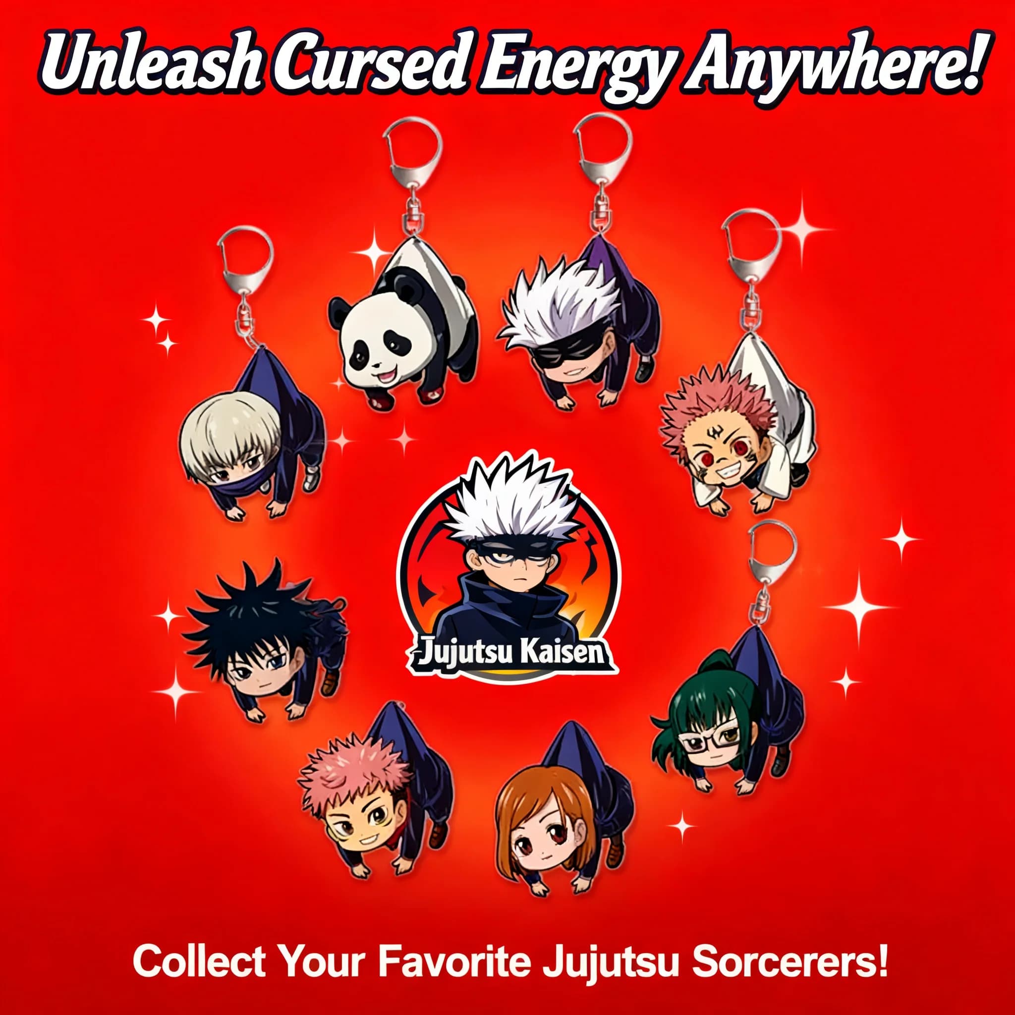 Portachiavi in Acrilico Jujutsu Kaisen, Ciondolo Anime Cartoon, Charm Foto Personalizzabile, Regalo per Fan, Accessori Souvenir