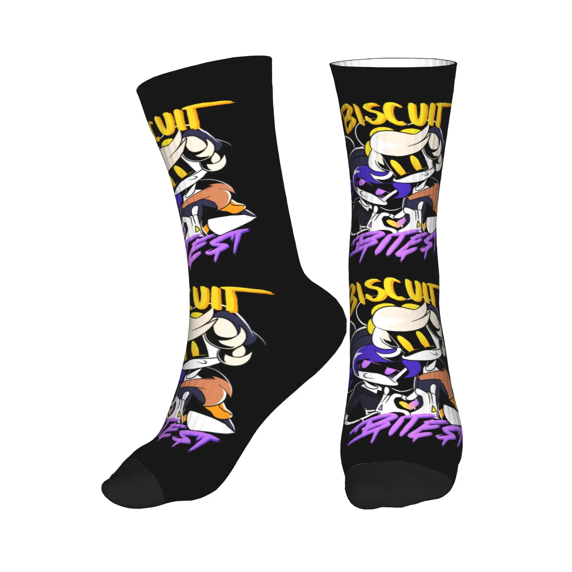 Funny men's socks with 3D Murder Drones print, unisex, breathable and warm, fun socks manga.