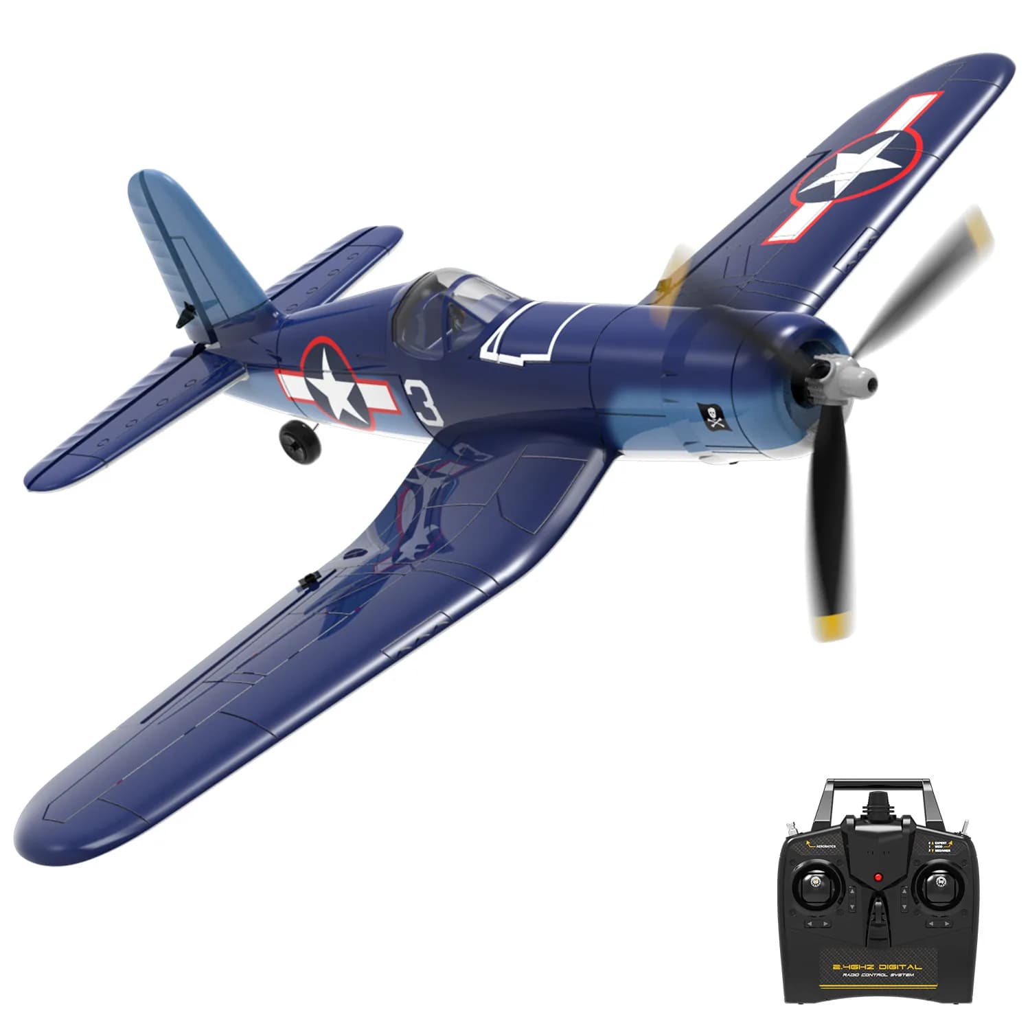 VOLANTEXRC F4U Corsair 4CH Warbird Aereo con stabilizzatore Xpilot Acrobatico con un tasto 761-8 RTF