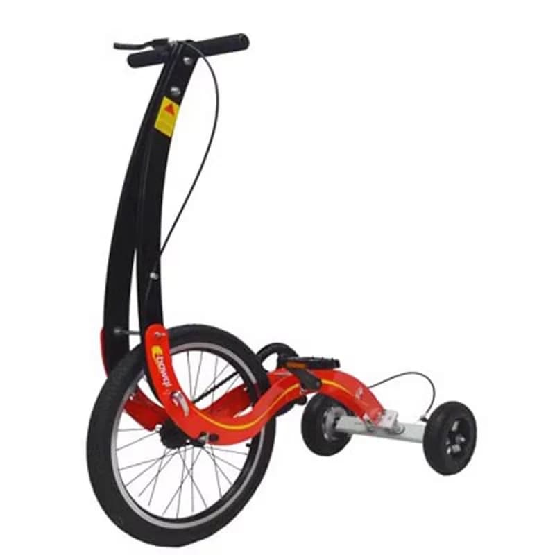 Mezza bici sportiva da fitness da 20 pollici, bici stand up senza attrezzo ginnico a tre ruote