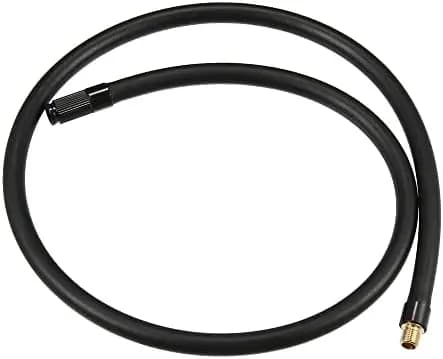 Tubo di prolunga per gonfiaggio pneumatici da 80 cm con adattatore in rame per pompa auto/bici