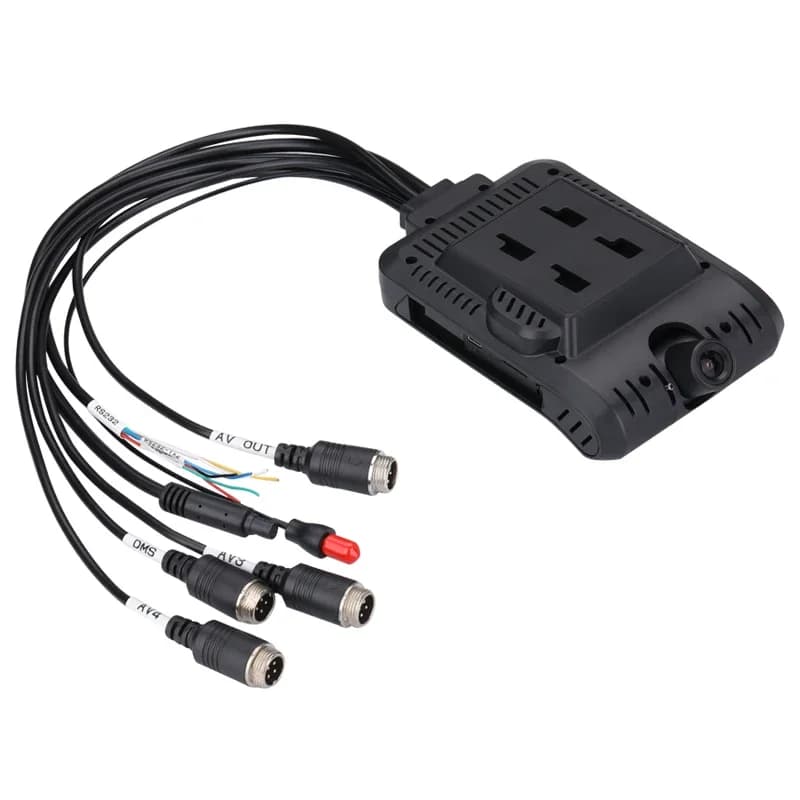 Telecamera di Sicurezza per Auto Firecore HX-816 4G, Dash Cam a 4 Canali con ADAS, DMS, GPS, IP e AI per Camion e Autobus