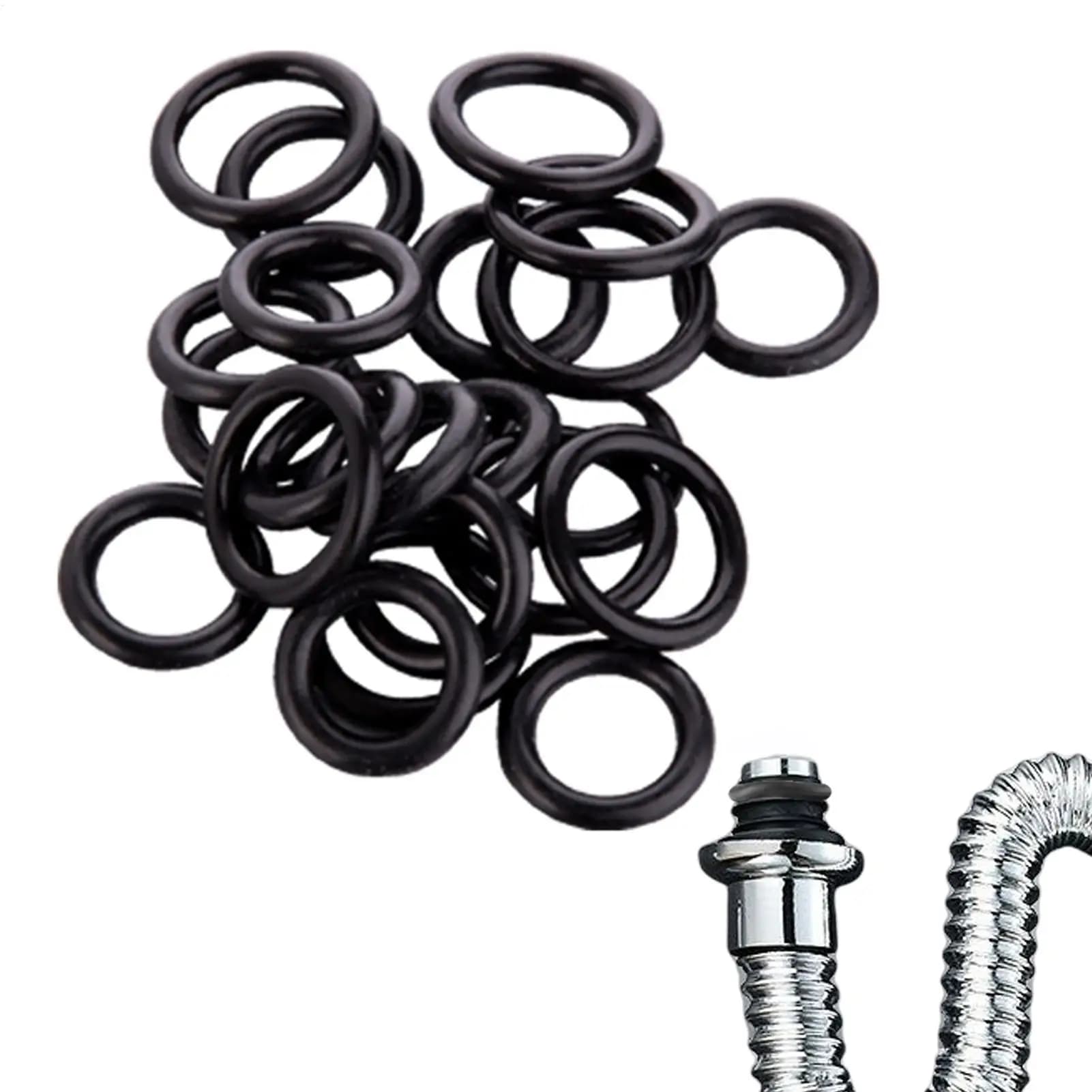 O-ring in gomma 50 pz, anelli di tenuta rotondi per connettori, accessori da pesca per allarmi di abboccata, rod pod e barre da pesca