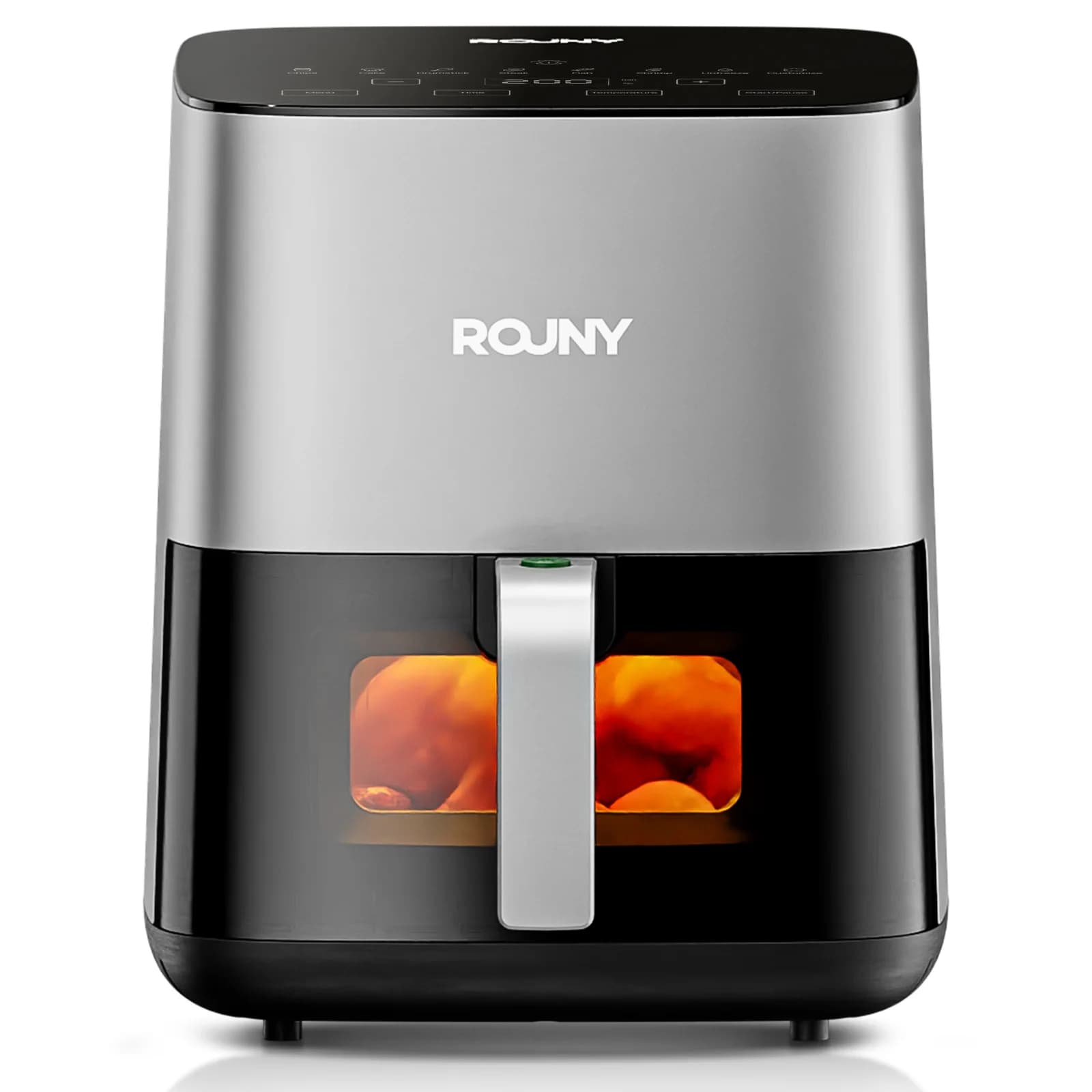 Nuova Friggitrice ad Aria da 5L, Forno Elettrico Senza Olio con Controllo Touch, Cestello Antiaderente e Finestra Visibile, Formato Famiglia