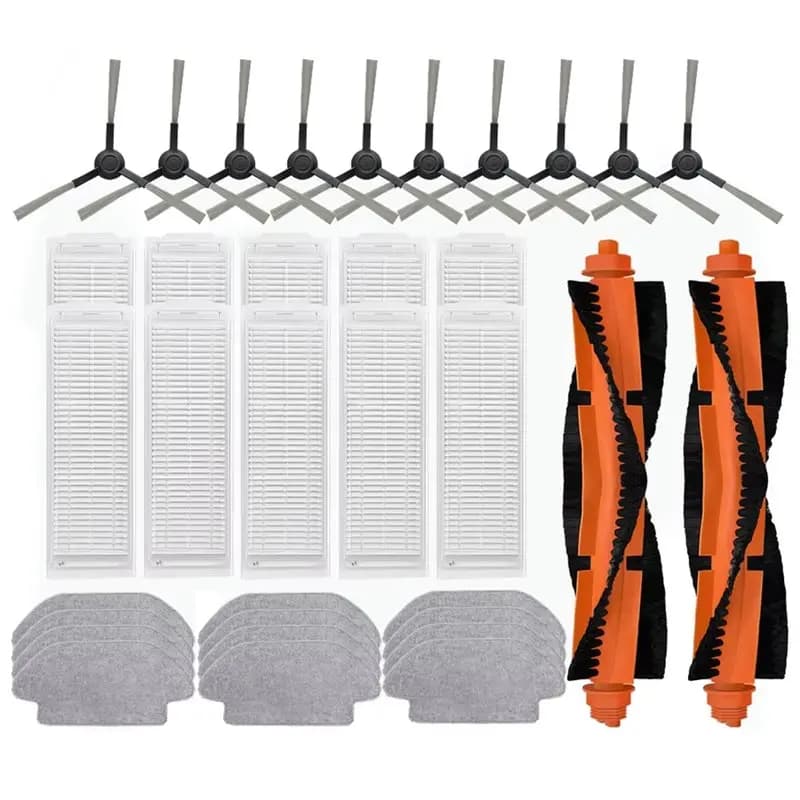 Kit di accessori LITE-For per robot aspirapolvere T12/S12/S10 B106GL - Spazzola principale, spazzola laterale, filtro, panno (34 pezzi) - Ricambi per la pulizia