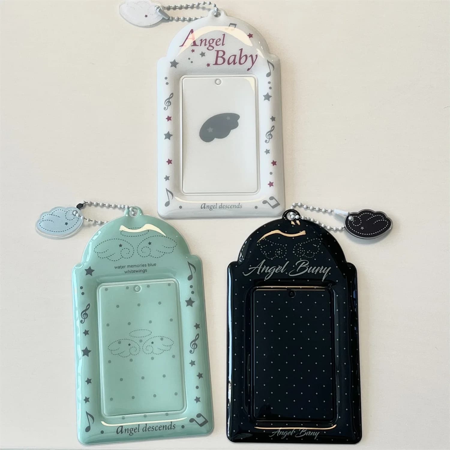Kpop style Ins card protective case, 3 inch idol photo holder, bus card case