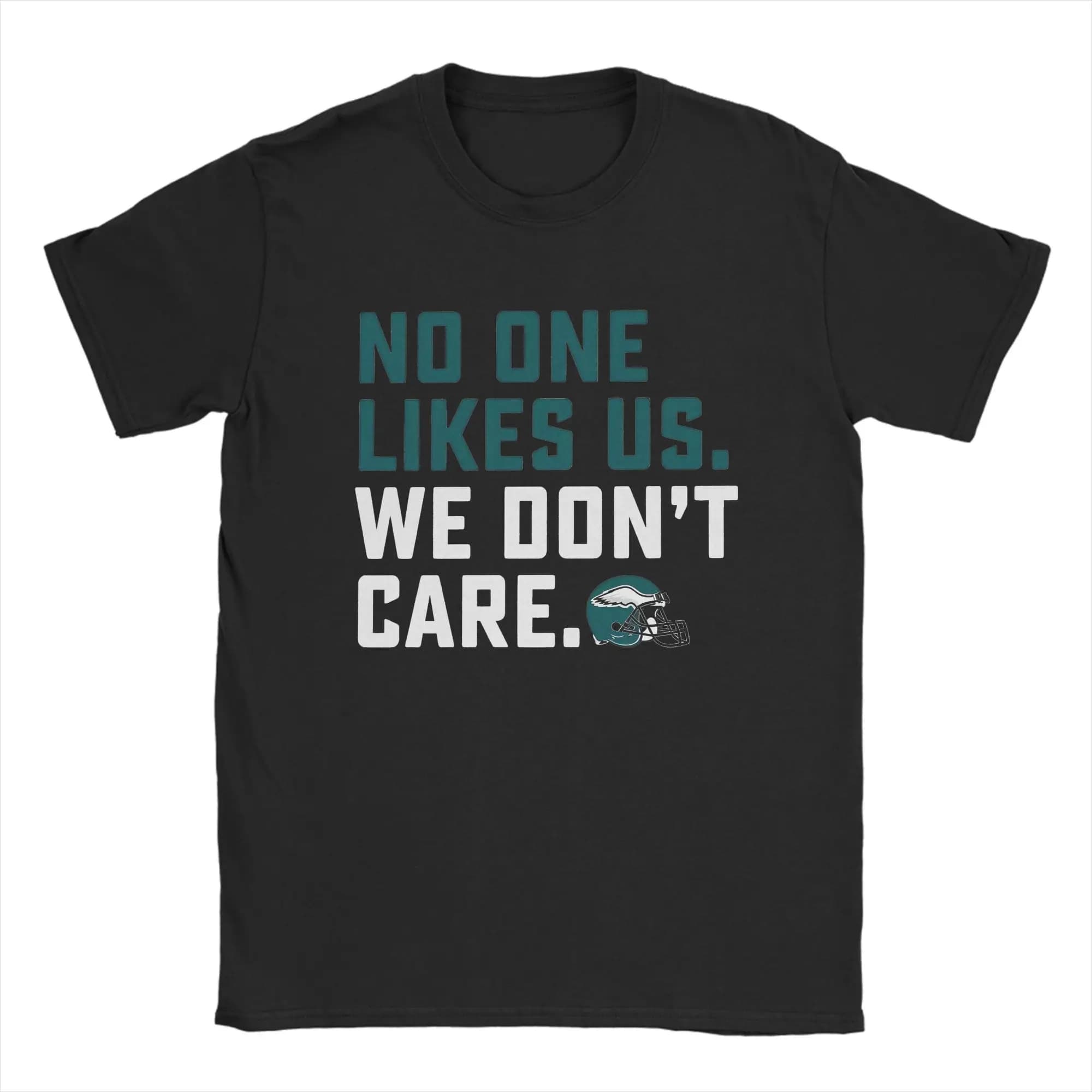 T-shirt da uomo Eagles No One Likes Us Don't Care Filadelfie T-shirt da calcio casual in puro cotone a maniche corte rotonda