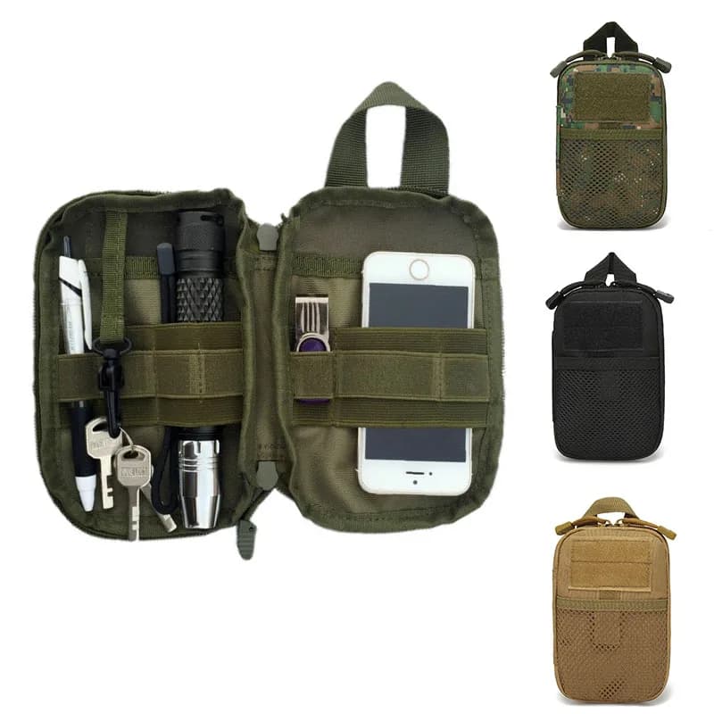 Borsa Tattica EDC Molle 2026, Marsupio Medico Portatile, Borsa di Pronto Soccorso per Esterni, Porta Telefono, Accessori per Campeggio e Caccia