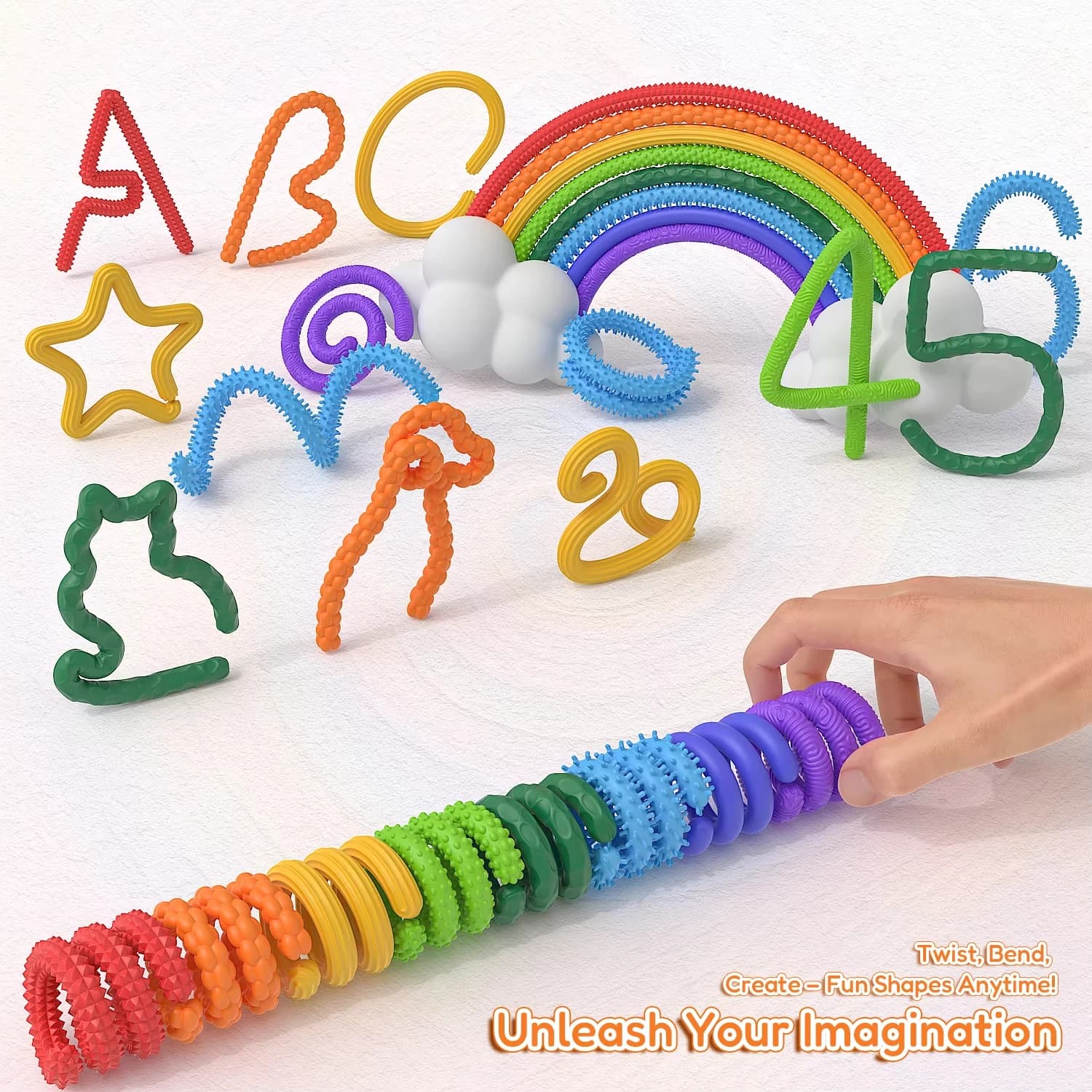 Set di 8 Giocattoli Sensoriali EDC, Palline Antistress per Alleviare Ansia e Preoccupazioni, Giocattoli Calmanti per Autismo, per Bambini, Adulti e Neonati, Regalo di Natale