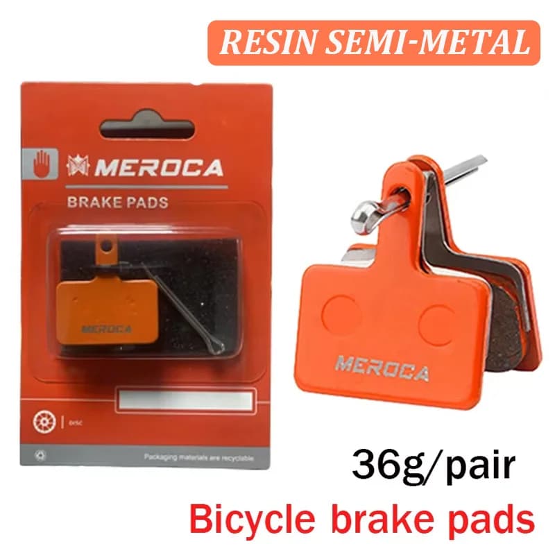MEROCA MTB Pastiglie Freno A Disco Resina semi-metallo Pastiglie Freno Idraulico Per Bicicletta per ShimanoB01S Mountain Bike Accessori Ciclismo