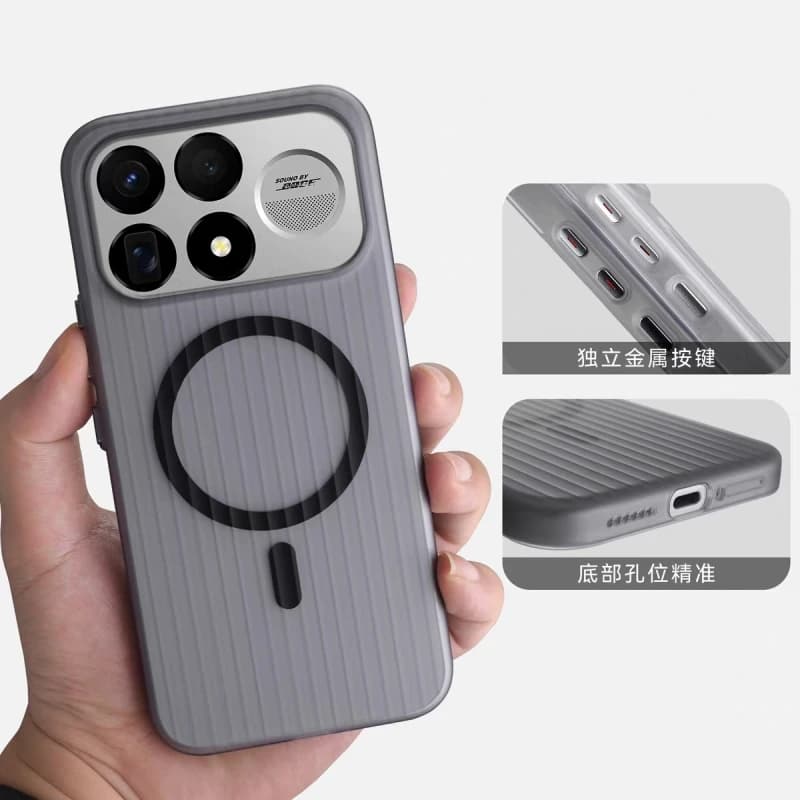 For Poco F9 Ultra F9 Pro Case Hard PC Luggage stripes For Magsafe Magnetic Ultra-thin Protection Phone Cover Poco F9Ultra Shell