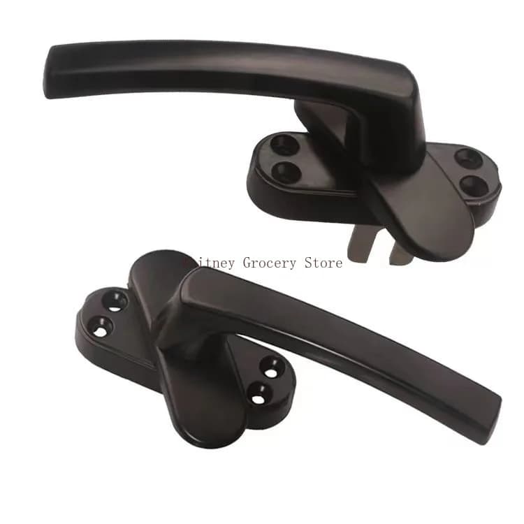 Aluminum Alloy Inner Flat Open Inner Open Curtain Wall Doors/ Windows Hardware Accessories Shift Fork Arc Handle Window Handle