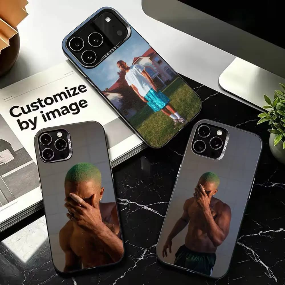 Frank Ocean Phone Case For iPhone 17,16,15,14,13,12,11 Plus,Pro Max,XS,Colorful Silver
