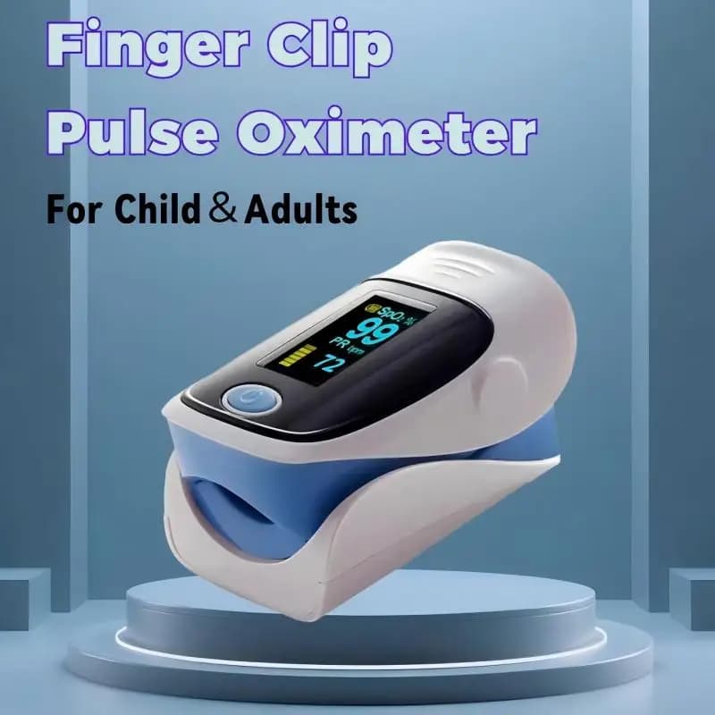 AiQUE Reloadable Clip for finger Pulse OLED Digital Display SPO2 Oxygen Saturation Meter in Blood Health Care for Children and Adults