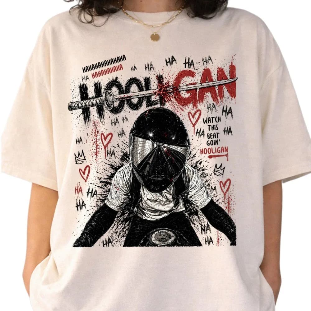 T-shirt in cotone a maniche corte con stampa Arirang Album Tour Hooligan, per uomo e donna, stile casual estivo, ispirato alla boy band coreana Kpop.